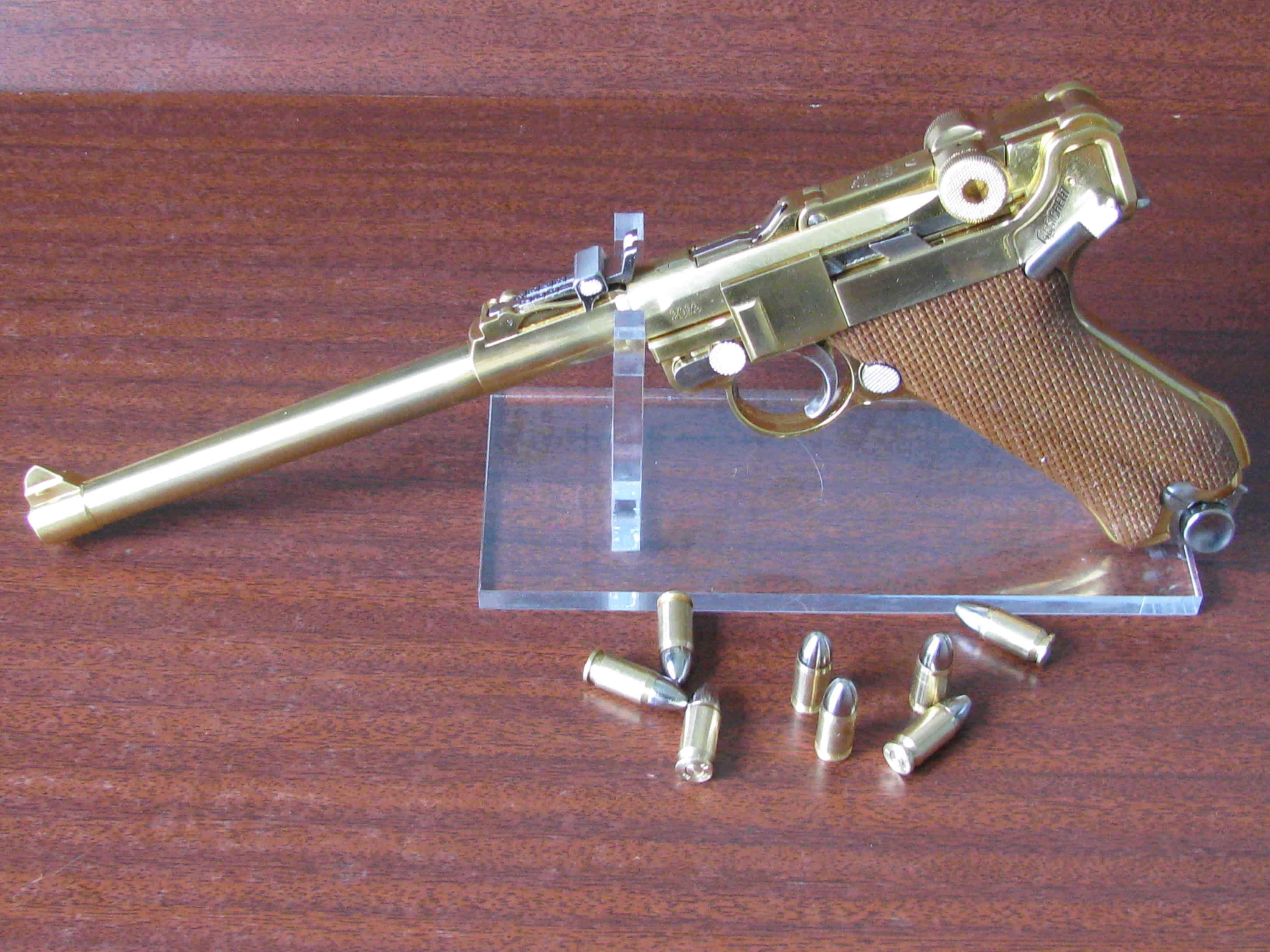 Lange Lauf Luger P08 от Мarushin 8 дюймов Коллекционная модель ЛяйнеЛяуф Люгер П08