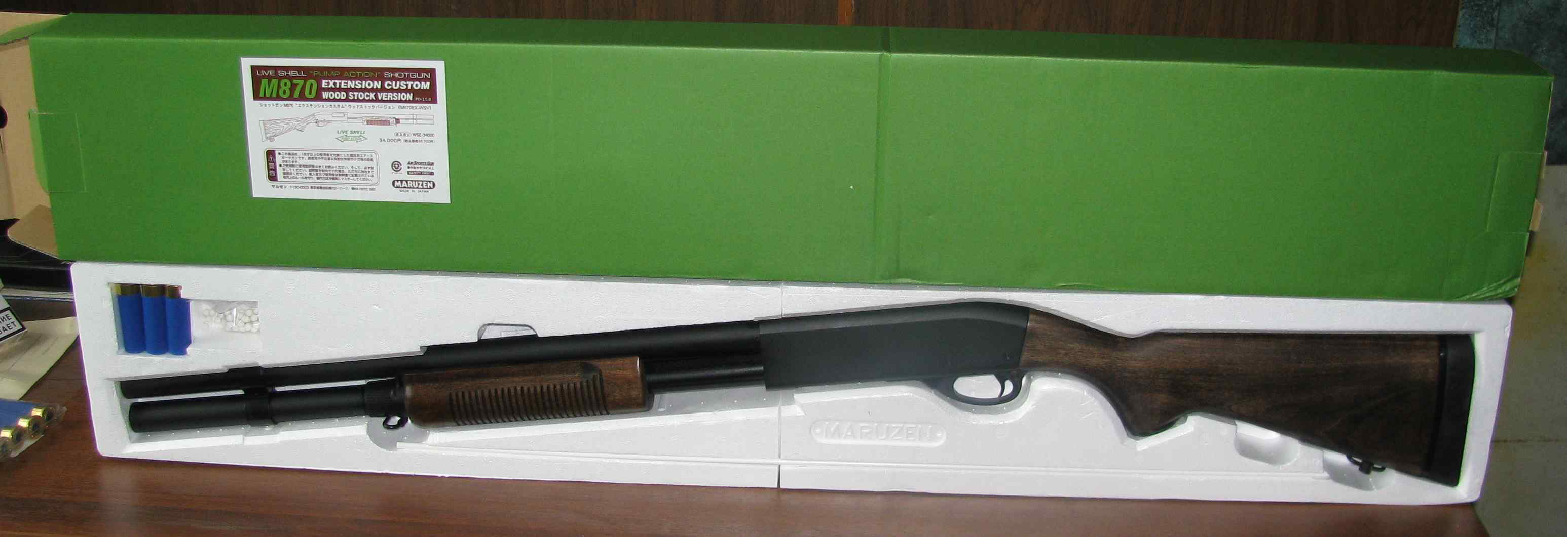 ружьё Remington M870 от Maruzen(Ремингтон М870 страйкбольное)